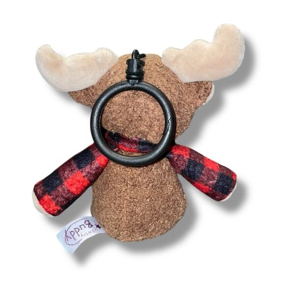 Scentsy Buddy Clip Milford Moose 6" Plush Scented Very Merry Cranberry Backpack - Picture 8 of 13